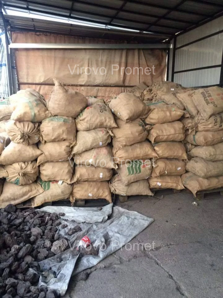 Coal bags in storage — Virovo Promet