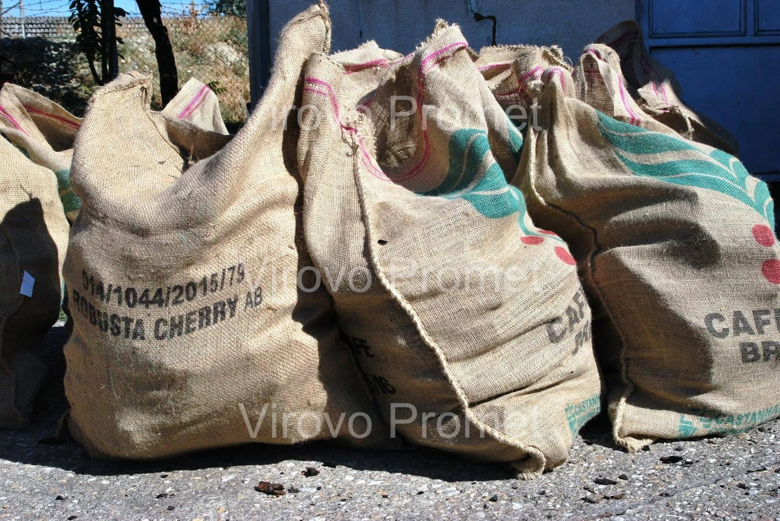 Coal bags in storage — Virovo Promet