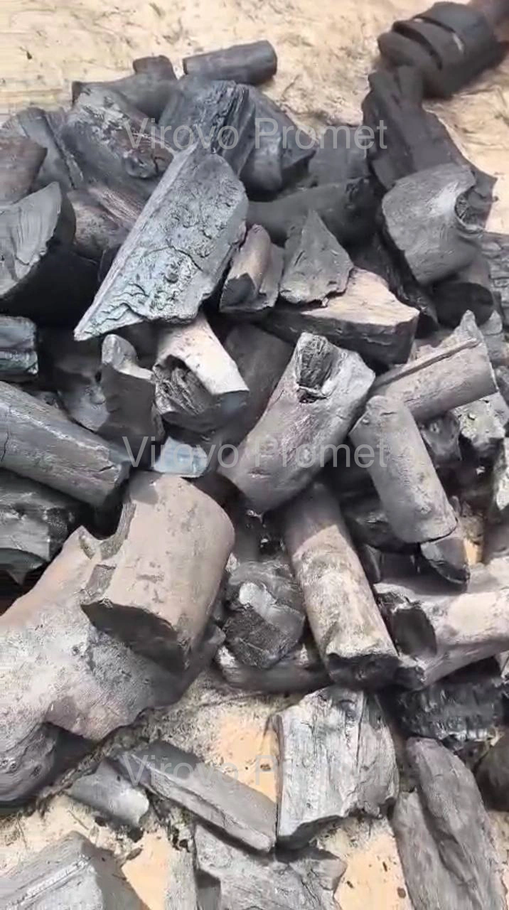 Halaban charcoal lumps close up